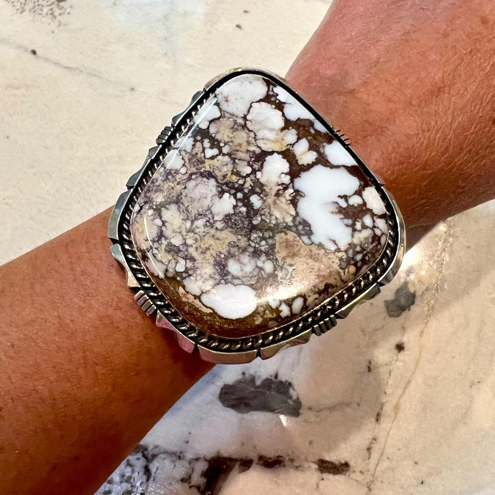 Wild horse/sterling silver cuff